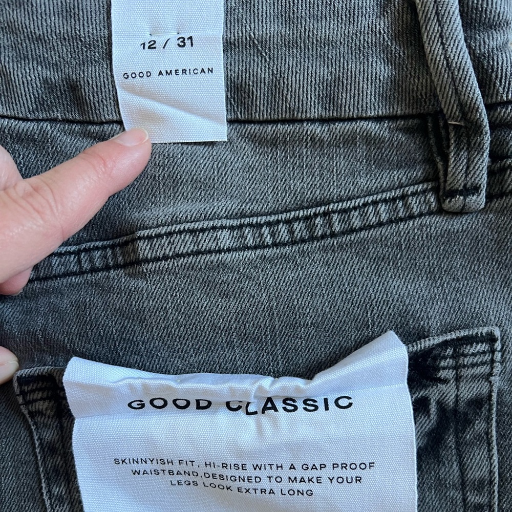 Good American Charcoal Skinny Jeans